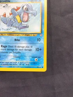 Pokemon Cards: Neo Genesis 1st Edition Common: Totodile 80/111 - Image 4
