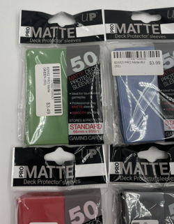 50 Ultra Pro MATTE DECK PROTECTOR Standard Card Sleeve Custom Bundle of 6 Colors - Image 2