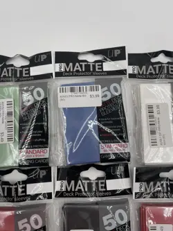 50 Ultra Pro MATTE DECK PROTECTOR Standard Card Sleeve Custom Bundle of 6 Colors - Image 3