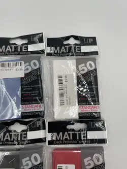 50 Ultra Pro MATTE DECK PROTECTOR Standard Card Sleeve Custom Bundle of 6 Colors - Image 4
