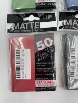 50 Ultra Pro MATTE DECK PROTECTOR Standard Card Sleeve Custom Bundle of 6 Colors - Image 5