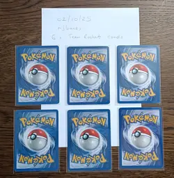 Pokemon TCG bundle of 6 vintage rare Team Rocket set cards - Image 3