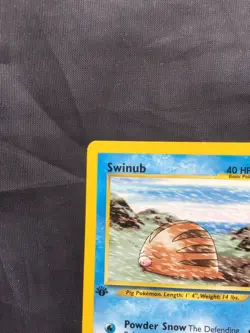 Pokemon Cards: Neo Genesis 1st Edition Common: Swinub 79/111 - Image 2