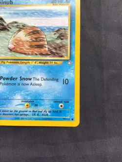 Pokemon Cards: Neo Genesis 1st Edition Common: Swinub 79/111 - Image 4