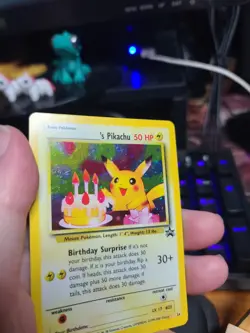 Pokemon TCG Birthday Pikachu #24 2001 Promo Black Star Holo Card - Image 4