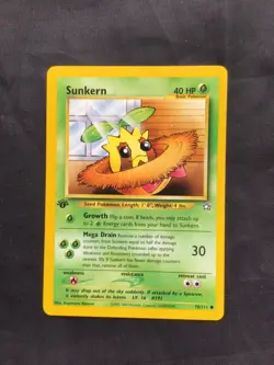 Pokemon Cards: Neo Genesis 1st Edition Common: Sunkern 78/111 - Image 1