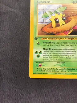 Pokemon Cards: Neo Genesis 1st Edition Common: Sunkern 78/111 - Image 5