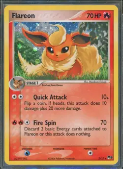 Pokemon Cards - Flareon 2/17 - POP Series 3 - eBay Live Sun 12th 6:30pm - Image 1