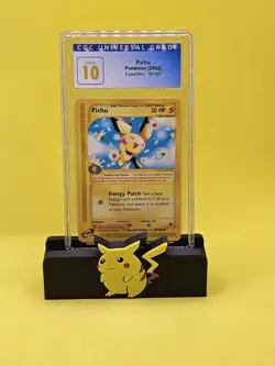 (POP 7) CGC 10 PRISTINE Pichu 2002 Expedition 58/165 Pokemon Card - Image 1