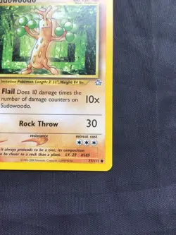 Pokemon Cards: Neo Genesis 1st Edition Common: Sudowoodo 77/111 - Image 4