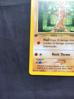 Pokemon Cards: Neo Genesis 1st Edition Common: Sudowoodo 77/111 - Image 5