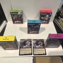 MAGIC THE GATHERING NYCC 2025 SPIDER-MAN DECK SET OF 5 WITH 2 PROMO CARDS!! - Image 2