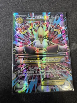 M Alakazam EX Full Art Holo Ultra Rare Card 118/124 Fates Collide MEGA POKEMON - Image 1
