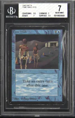 1993 MAGIC: THE GATHERING BETA TIME WALK BGS 7 - Image 1