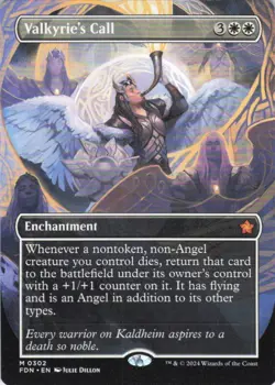 MTG Valkyrie's Call (Borderless) (302) | NM | Foundations {FDN} - Image 1