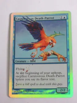 MTG - FOIL - Carnivorous Death-Parrot - Unhinged - LP - Image 1