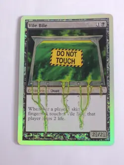 MTG - FOIL - Vile Bile - Unhinged - LP - Image 1