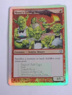 MTG - FOIL - Mons's Goblin Waiters - Unhinged - LP - Image 1