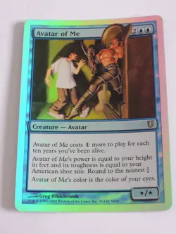 MTG - FOIL - Avatar of Me - Unhinged - NM - Image 1