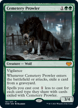 [1x] Cemetery Prowler Near Mint, English Innistrad: Crimson Vow MTG Magic - Image 1