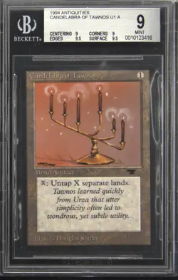 1994 MAGIC: THE GATHERING ANTIQUITIES CANDELABRA OF TAWNOS BGS 9 - Image 1