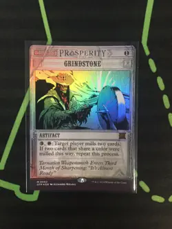 MTG Magic The Gathering Grindstone Foil Breaking News Artifact Commander - Image 1