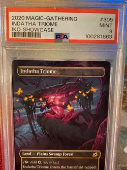 PSA 9 Mint Indatha Triome - Showcase 309 Ikoria: Lair of Behemoths - MTG - Image 3