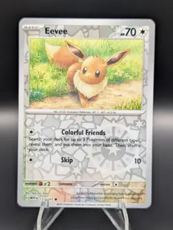 Pokemon TCG Eevee 133/165 Scarlet & Violet 151 Reverse Holo NM - Image 1