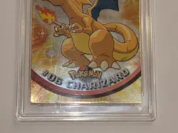 Pokemon Topps Charizard #06 Holo Foil Card Silver | Blue Logo | Excellent - Image 3