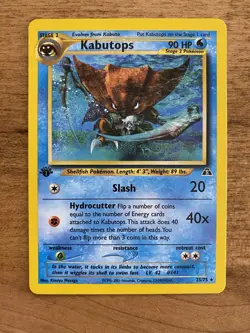 Pokemon TCG - Kabutops 25/75 NM - 1st Edition Neo Discovery - WOTC Vintage 2001 - Image 1