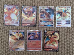 Pokemon Japanese 100% Charizard Bundle VMax V GX Vstar EX, x7 Cards NM - Image 1