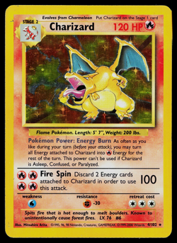 Pokemon Base Set Charizard 4/102 | 4th Print | 1999-2000 | UK print - Image 1