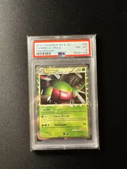 Yanmega (Prime) - 98/102 - Ultra Rare HGSS - Triumphant PSA 8 NM-Mint Pokemon - Image 1