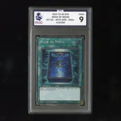 Book of Moon RA02-EN050 Platinum Secret Rare 1st Ed | MGC 9 Graded | Yu-Gi-Oh! - Image 1