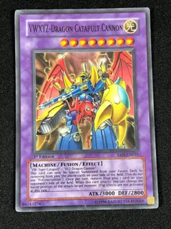 YUGIOH VWXYZ DRAGON CATAPULT CANNON EEN-EN031 1ST SUPER (MP) - Image 1