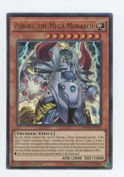 Yugioh Zaborg The Mega Monarch MP15-EN154 1st Edition Ultra Rare NM - Image 1