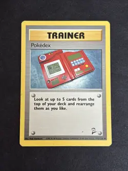 Pokedex 115/130 2000 Base Set 2 Pokemon Card TCG Vintage WOTC Trainer - Nm/Vlp - Image 1