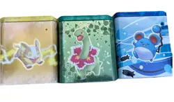 Pokemon Trading Card Game Tin Cans And Coins *EMPTY* 3 Tins In Lot - Image 4
