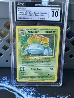 Venusaur Trading Card Game Classic 003/034 CGC Gem Mint 10 - Image 1