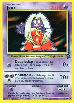 Pokemon Jynx Card 31/102 Base Set - Image 1