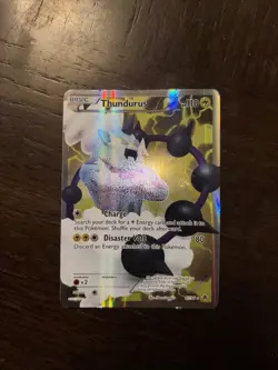 Pokemon TCG Thundurus Emerging Powers Holo Full Art Ultra Rare Card 97/98 - Image 1