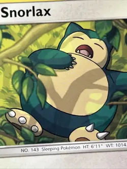Snorlax 50/68 Hidden Fates Battle Academy Mewtwo Deck Pokemon Card Rare DMG - Image 3