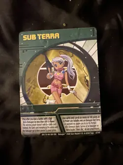Vintage Bakugan Battle Brawlers HOLOGRAPHIC CARD Sub Terra BA179 Rare 47/48 - Image 1