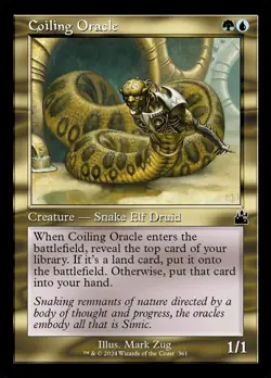 Coiling Oracle - Retro Frame Light Play, English Magic the Gathering MTG Ravnica - Image 1