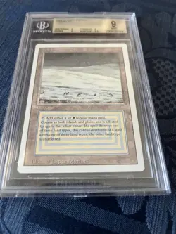 Tundra Dual Land Revised Graded BGS MTG 9NM-MT Beckett 1994 - Image 1
