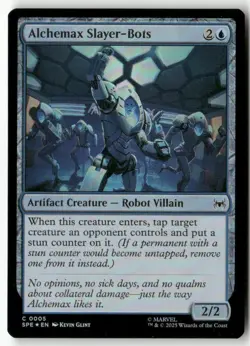 Alchemax Slayer-Bots Foil Marvel's Spider-Man: Eternal-Legal 5 NM MTG - Image 1