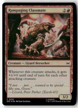Rampaging Classmate Foil Marvel's Spider-Man: Eternal-Legal 16 NM MTG - Image 1
