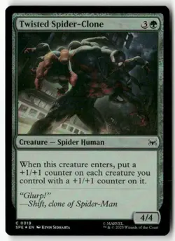 Twisted Spider-Clone Foil Marvel's Spider-Man: Eternal-Legal 19 NM MTG - Image 1