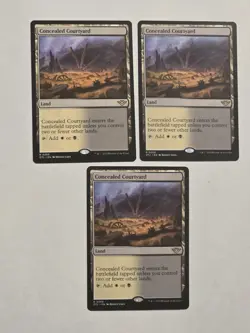 3x Concealed Courtyard - Outlaws of Thunder Junction - Near Mint - MTG - Image 1