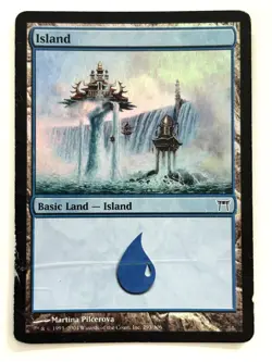 Misprint Alert: Foil layer error MTG FOIL Island 293 Champions of Kamigawa #293 - Image 1